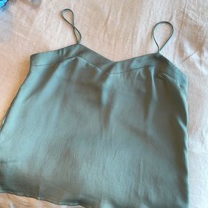 Mango green satin camisole | Size S 🌿